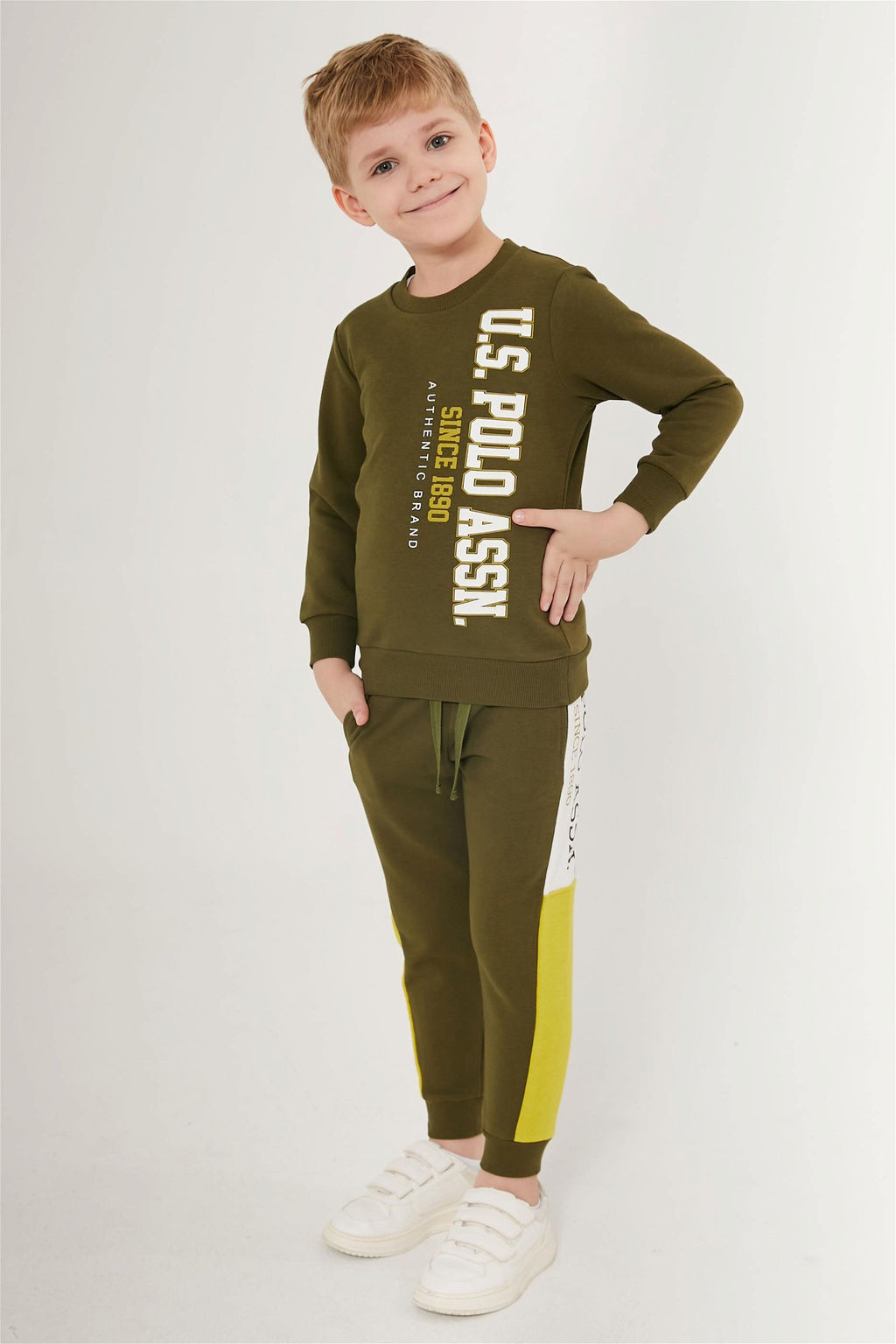 U. S. Polo Assn Пижамный комплект цвета хаки для мальчика - U.s. polo assn фото 8
