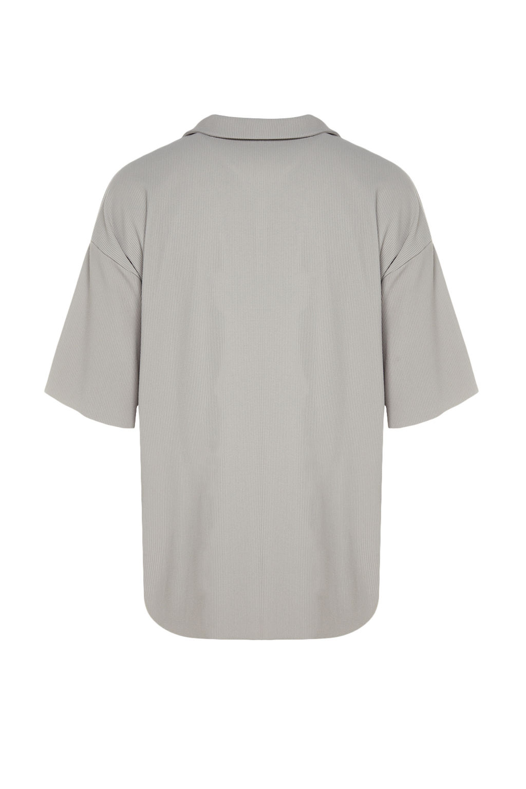 Tas Oversize/Genis Kesim Dokulu K?r?smaz Ottoman Polo Yaka T-Shirt TMNSS23PO00020