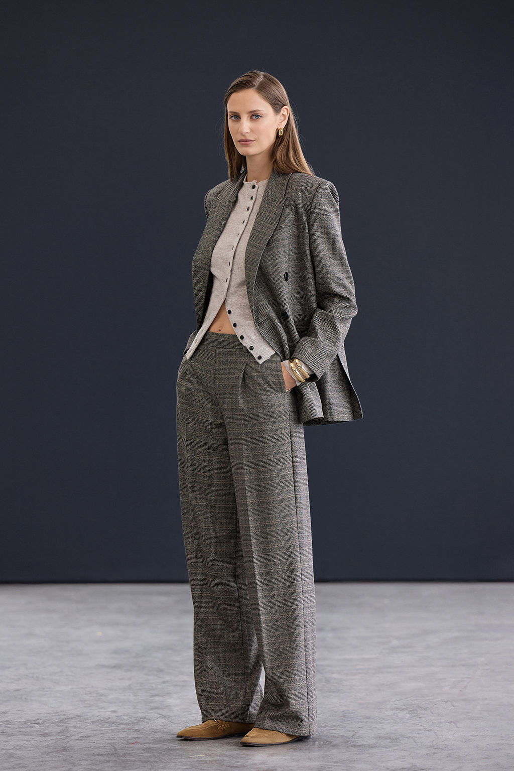 Trendyol Studio Vizon Yunlu Dik Yaka Yumusak Dokulu Triko H?rka TWOAW26HI00270 - Trendyolmilla фото 6