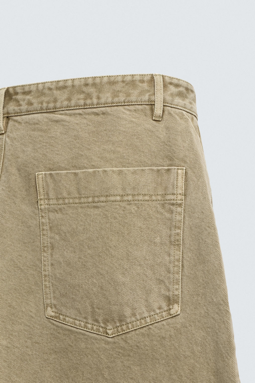 PANTAL?N STRAIGHT FIT LAVADO / Beige - Zara фото 10