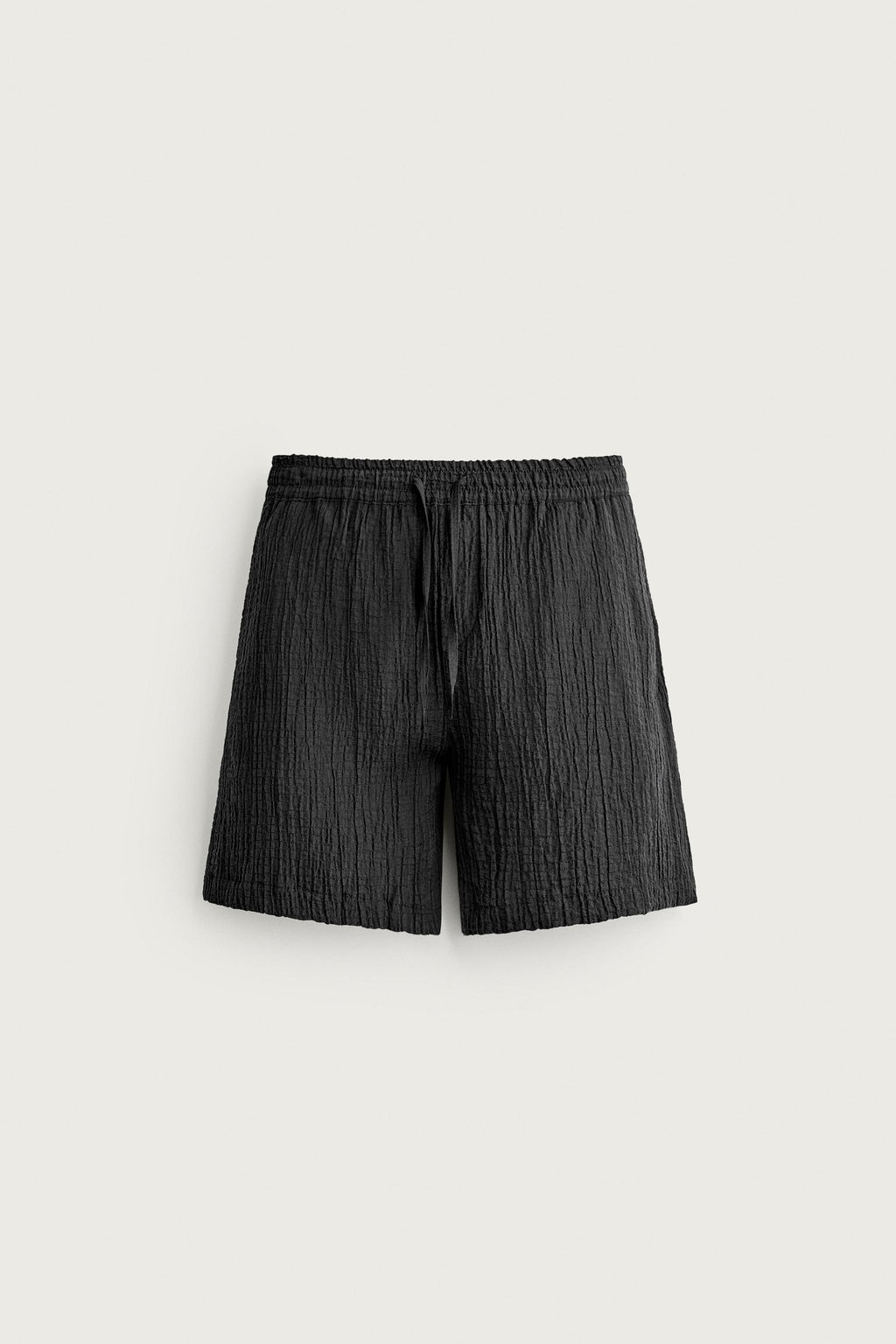 BERMUDA RELAXED FIT RELIEVE / Negro - Zara фото 5