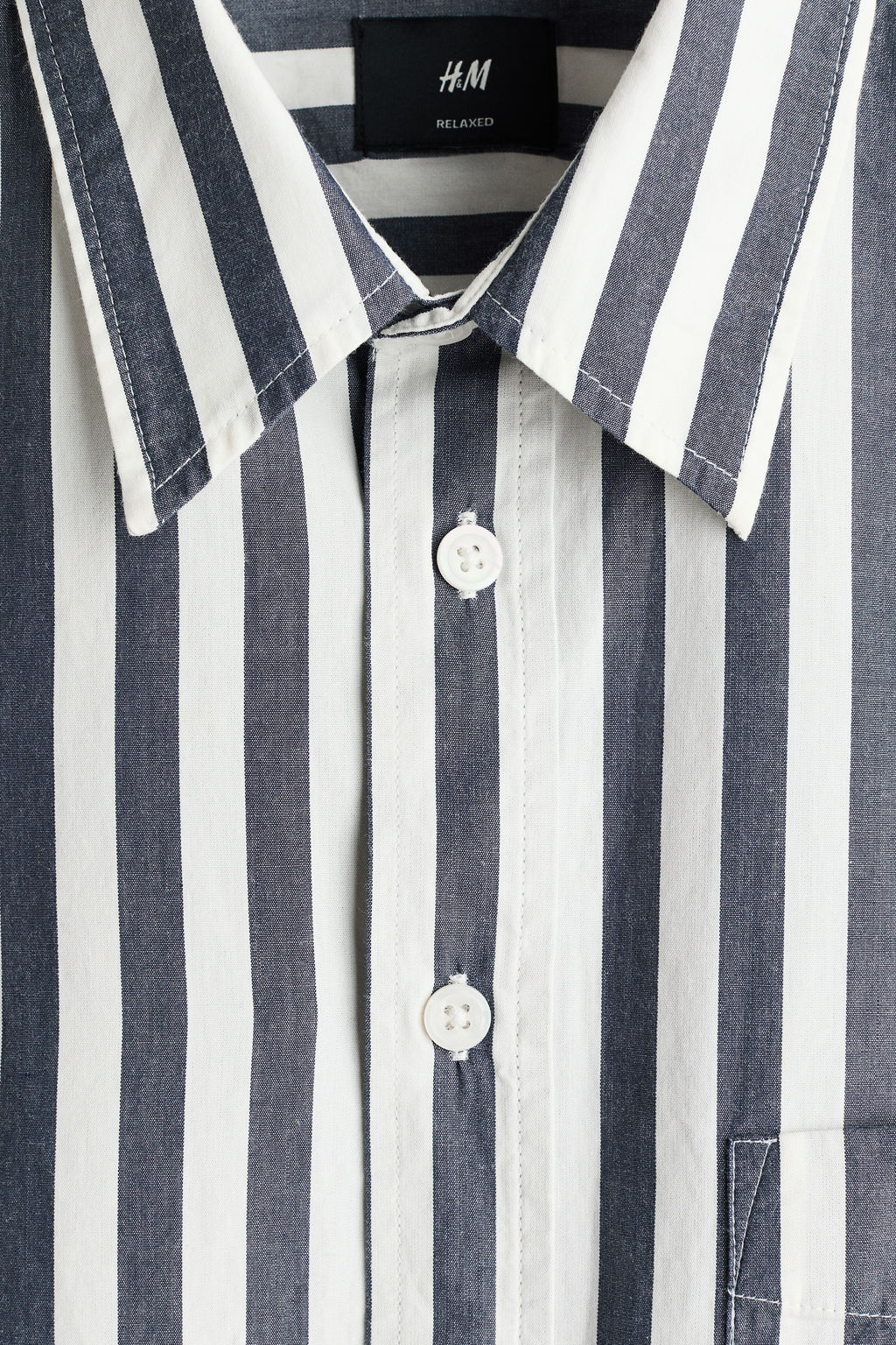 Camisa de popelina Relaxed Fit - H&m фото 6