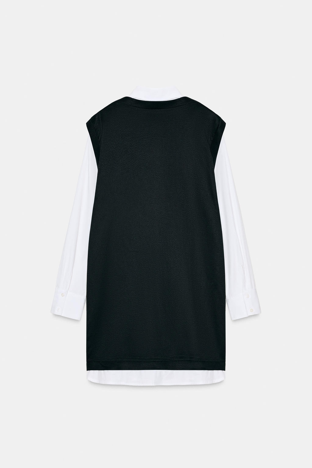 POPLIN COMBINED MINI DRESS - Zara фото 13