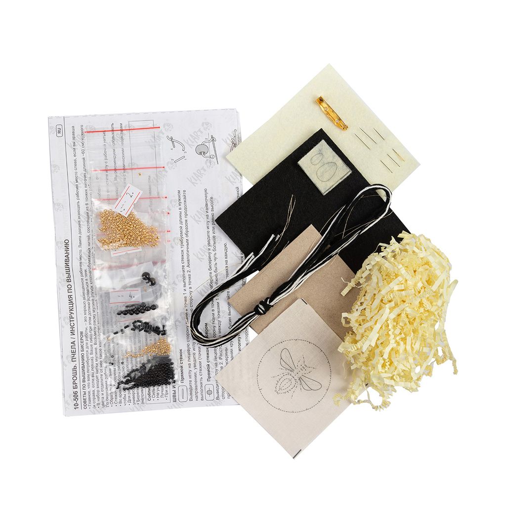 Klart набор для вышивания 10-506 Брошь. Пчела 7 х 6 см