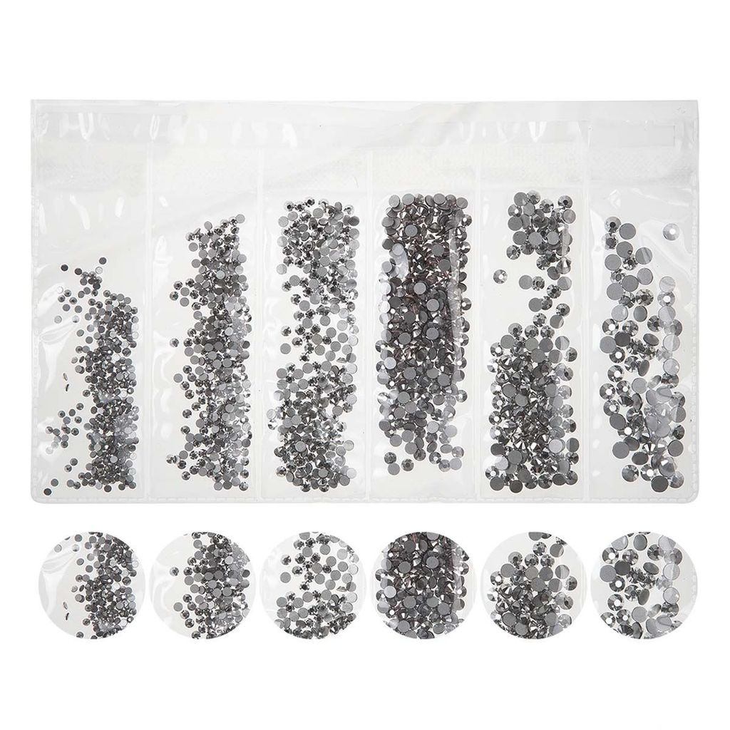 Nail Art Набор страз для ногтей, черный  фото 4