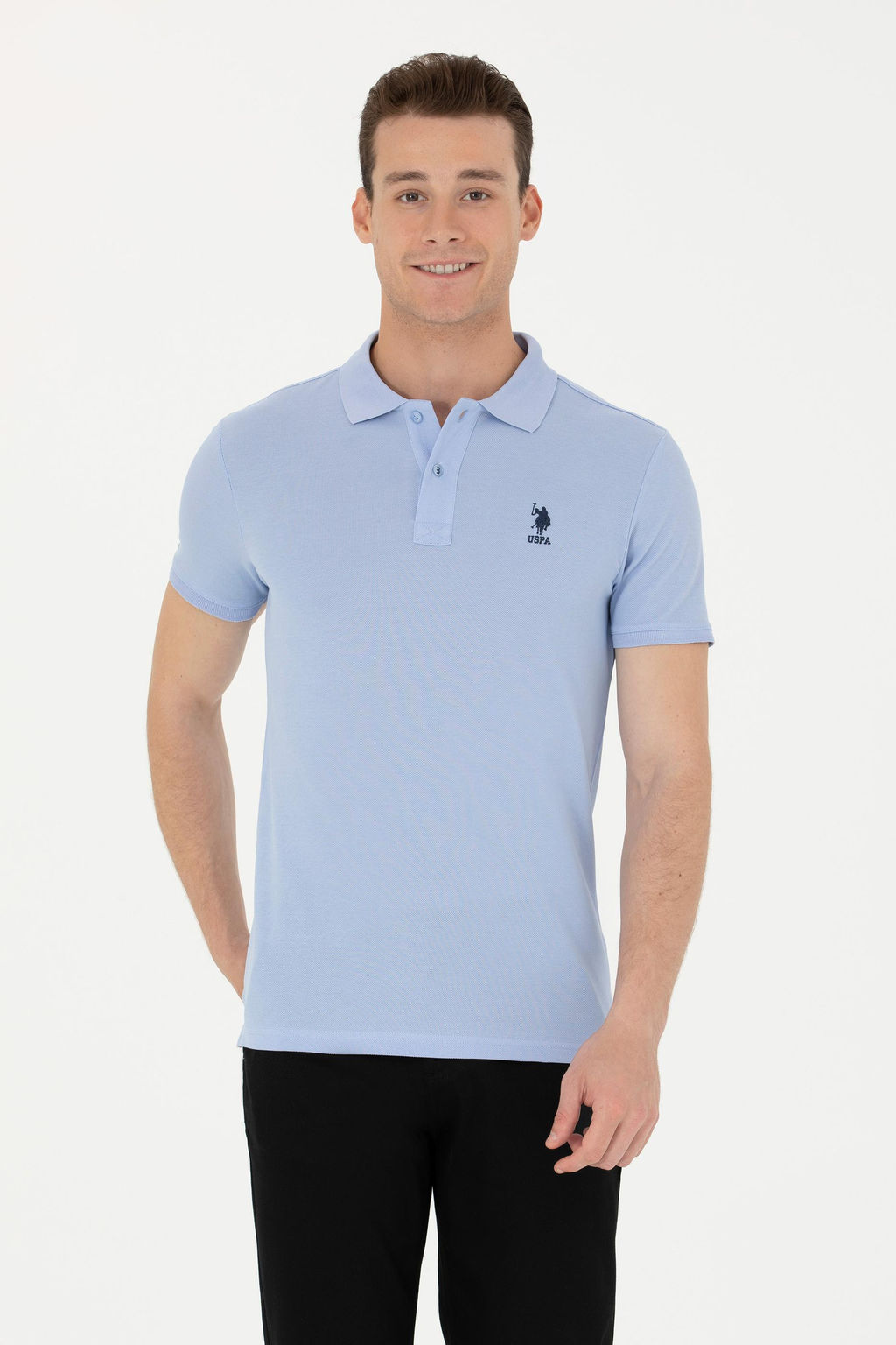 Мужская синяя базовая футболка Неожиданная скидка в корзине - U.s. polo assn фото 8