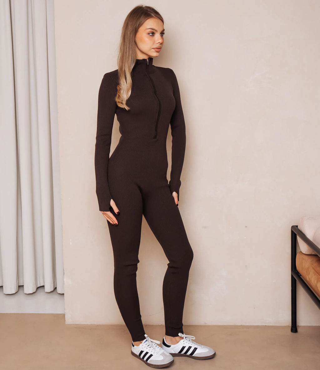 Комбинезон #КТ9180, шоколадный - Dommod фото 2