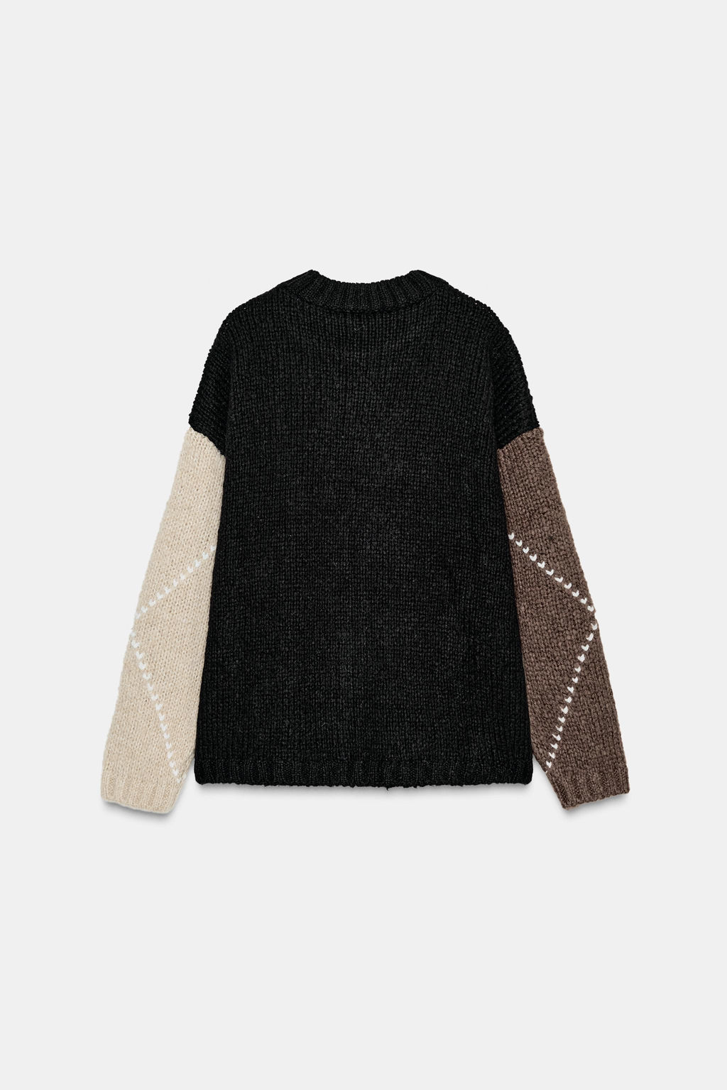 DIAMOND KNIT SWEATER - Zara фото 5