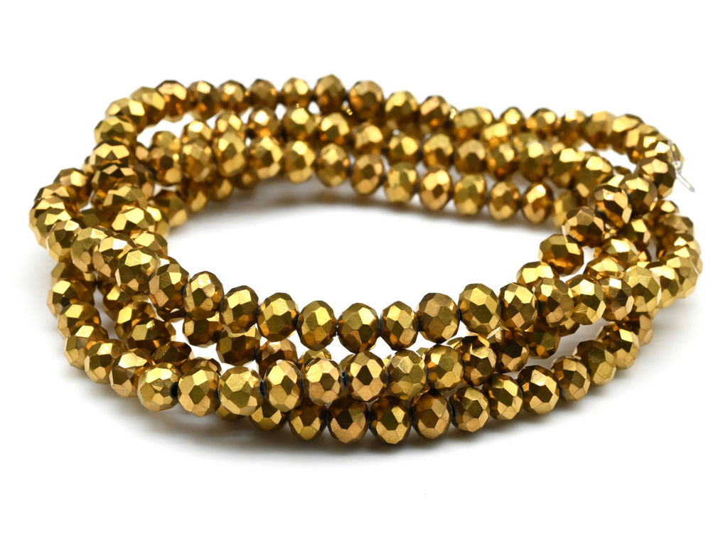 Бусы-браслет на резинке из циркона кукуруза гр.6мм зеленый хамелеон, 86см. Радуга камня  фото 19