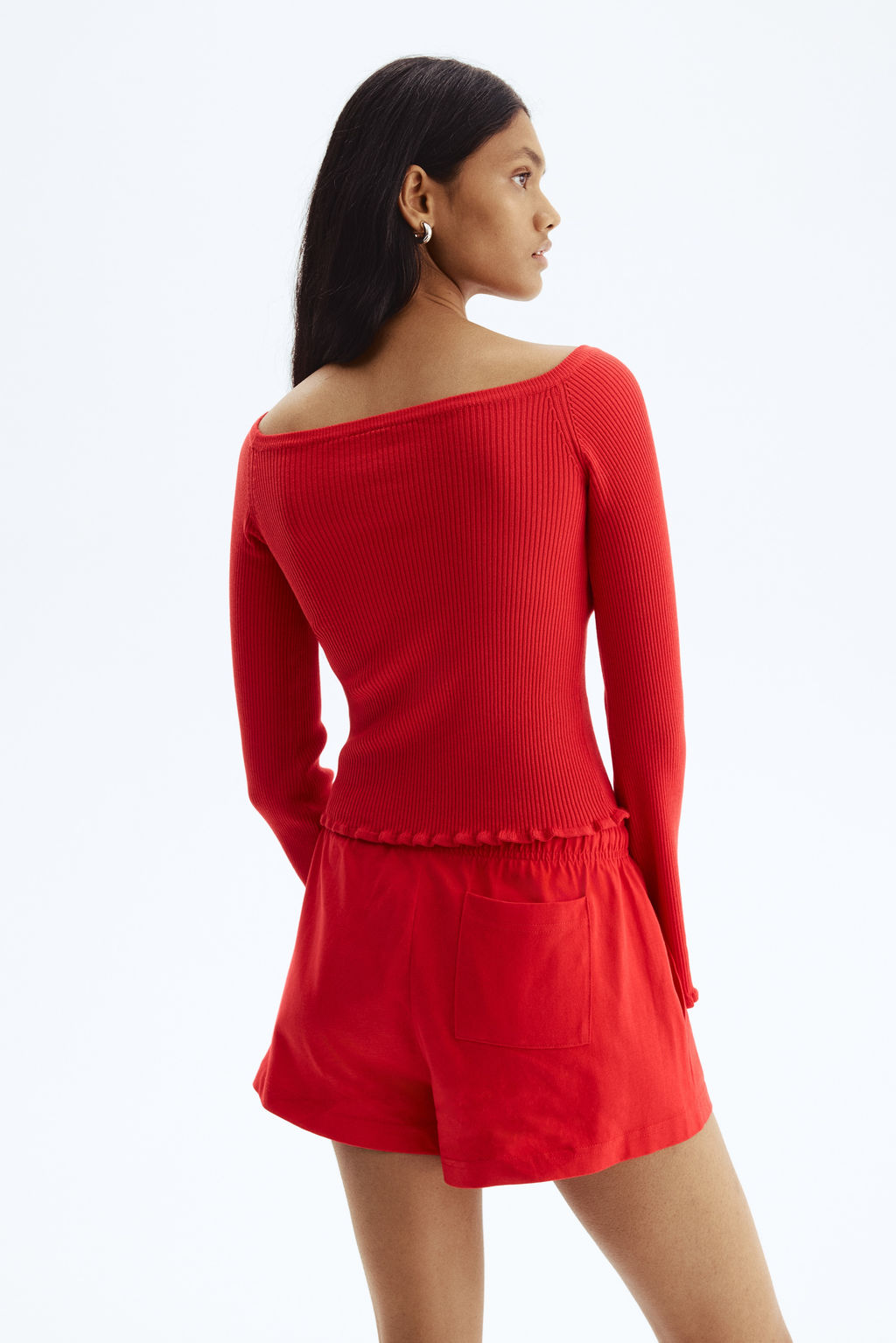 Top off-the-shoulder en punto de canal? - H&m фото 3