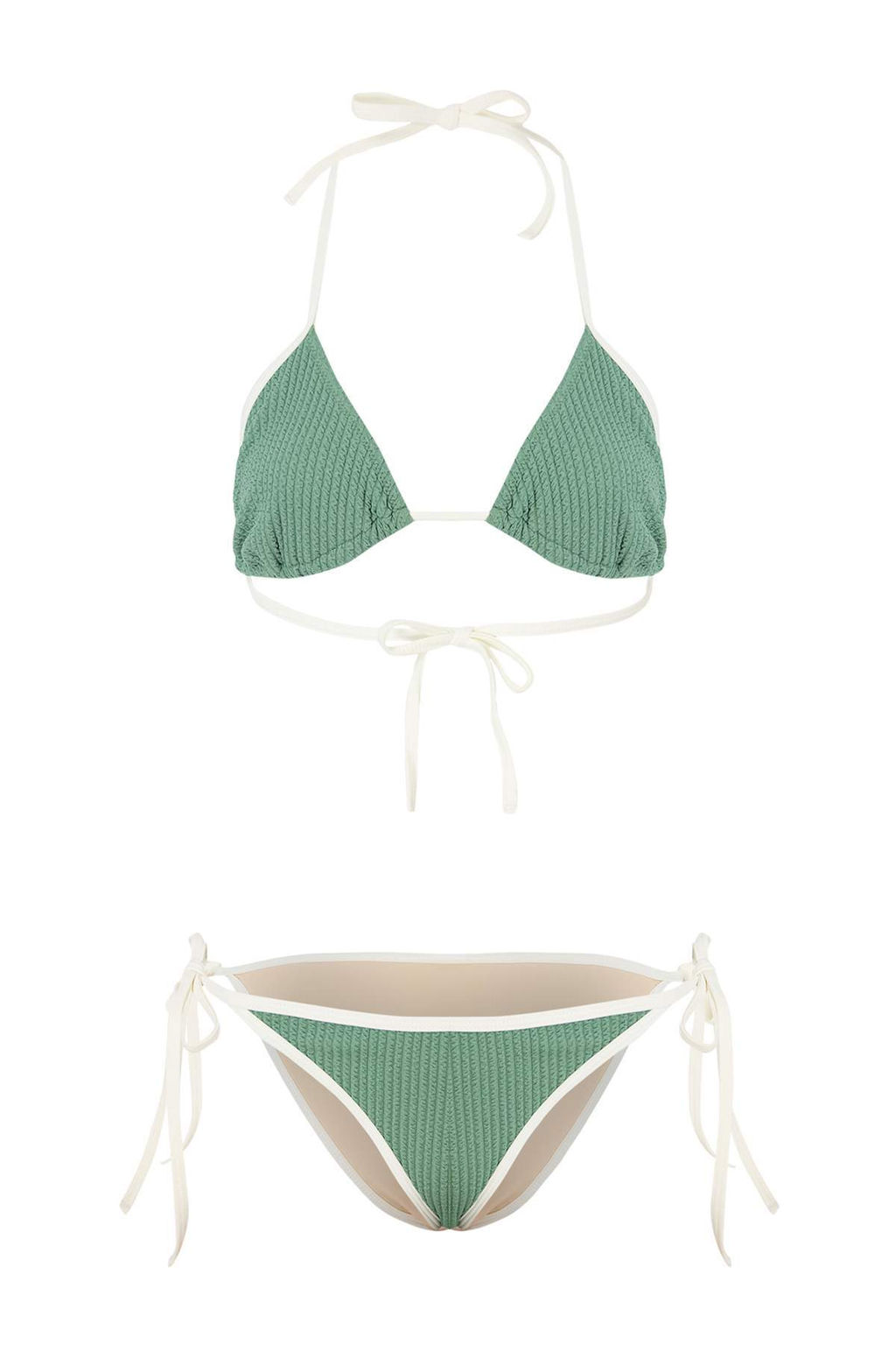 Kiremit Simli Bralette Kapl? Aksesuarl? Yuksek Bel Regular Bikini Tak?m? TBESS26BT00076 - Trendyolmilla фото 4