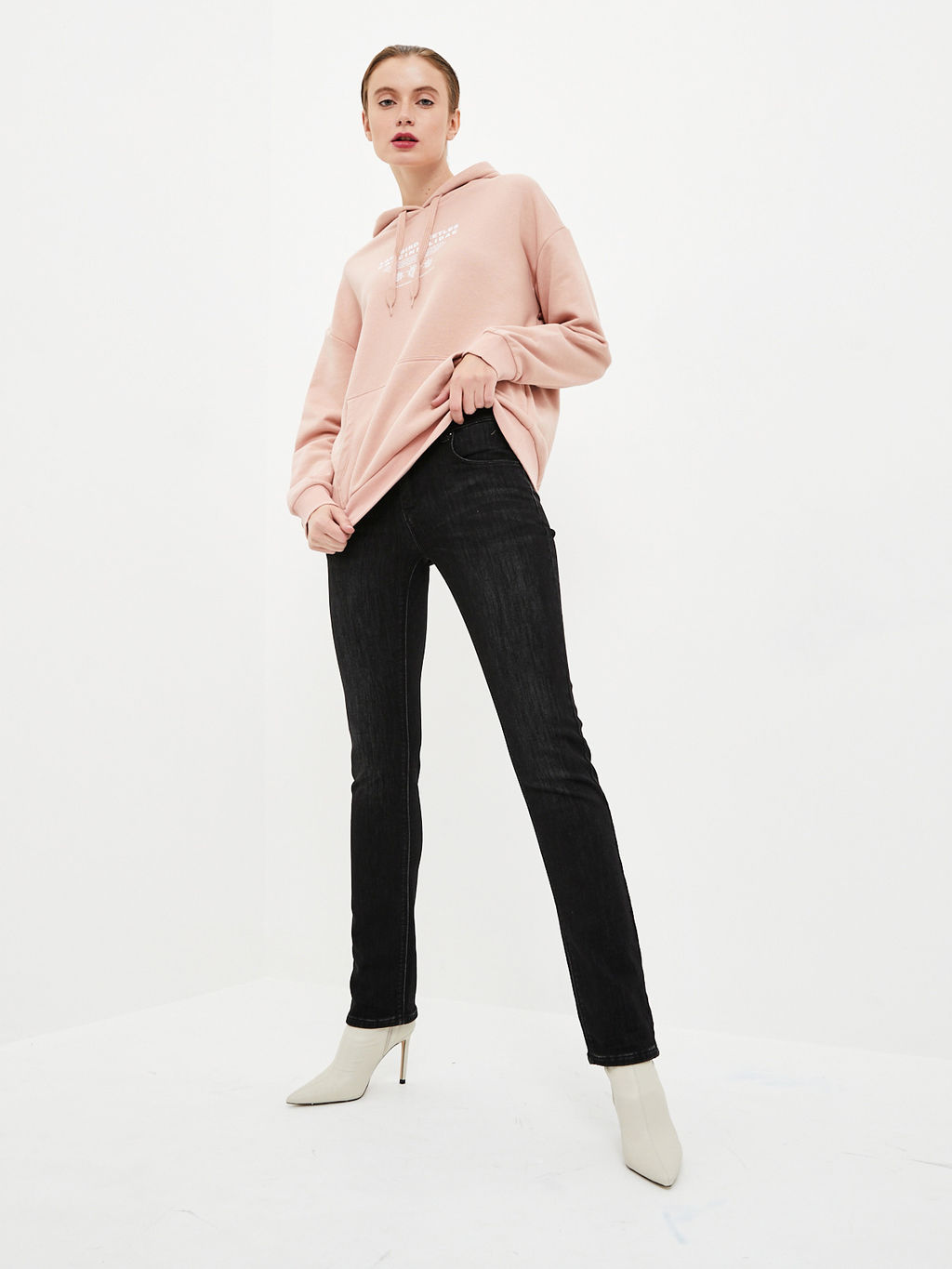 Утепленные женские джинсы прямого кроя с начесом - Mossmore фото 2