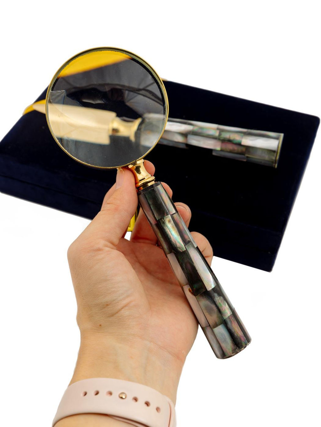 Набор для офиса (лупа, нож д/бум) № Су102/2 - Ганг фото 4