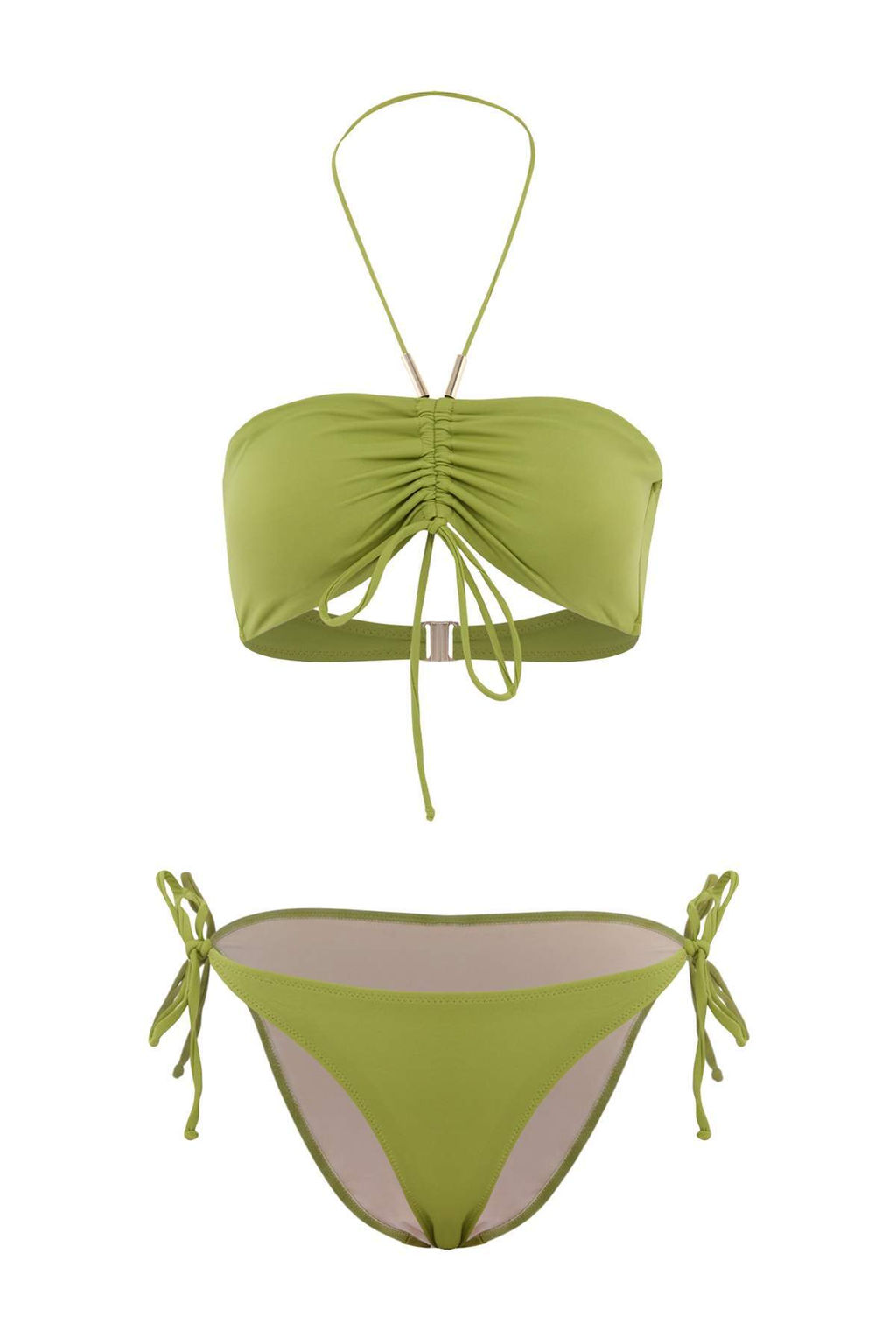 Ye_il Straplez Kapl_ Aksesuarl_ Normal Bel Regular Bikini Tak_m_ TBESS26BT00183 - Trendyolmilla фото 4