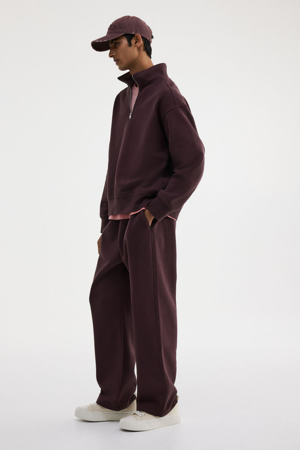 Sudadera con media cremallera Loose Fit - H&m фото 6