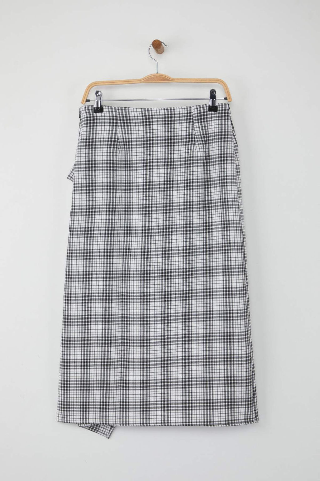 Siyah Ekoseli Midi Kemer Detayl? Etek TWOAW26ET00071 - Trendyolmilla фото 6