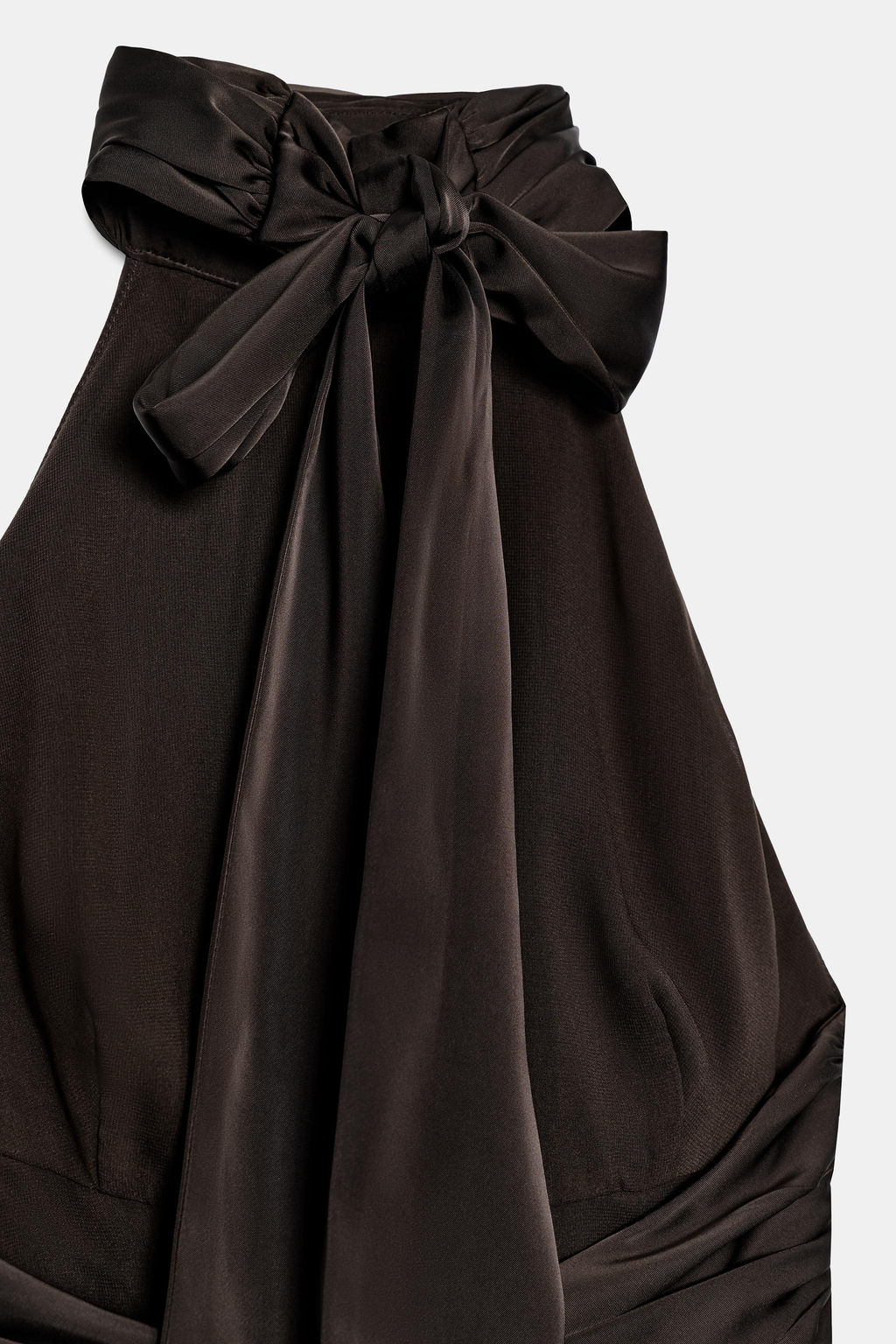 VESTIDO CORTO COMBINADO LENTEJUELAS / Marr?n - Zara фото 10