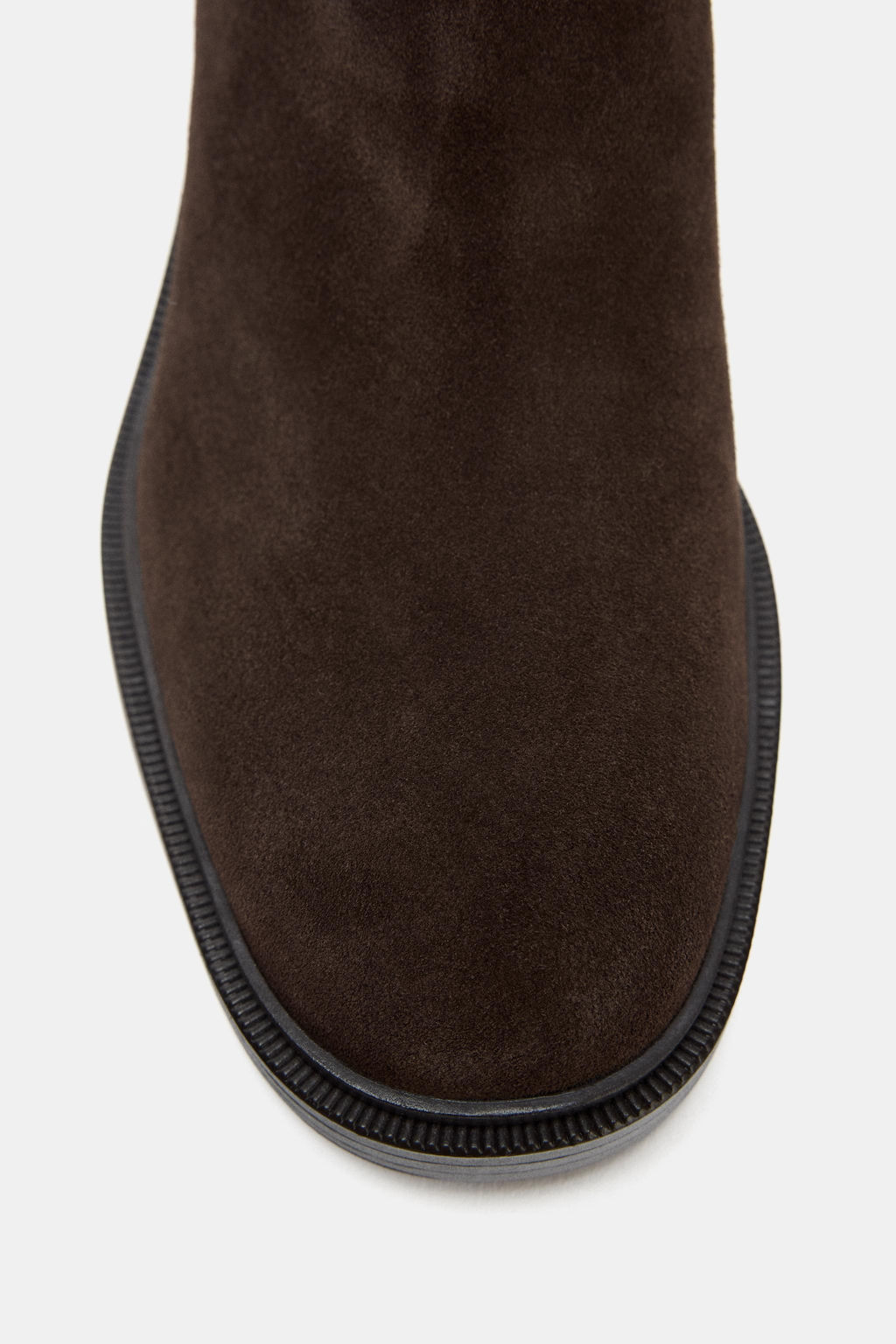 FLAT SPLIT SUEDE RIDING BOOTS - Zara фото 6