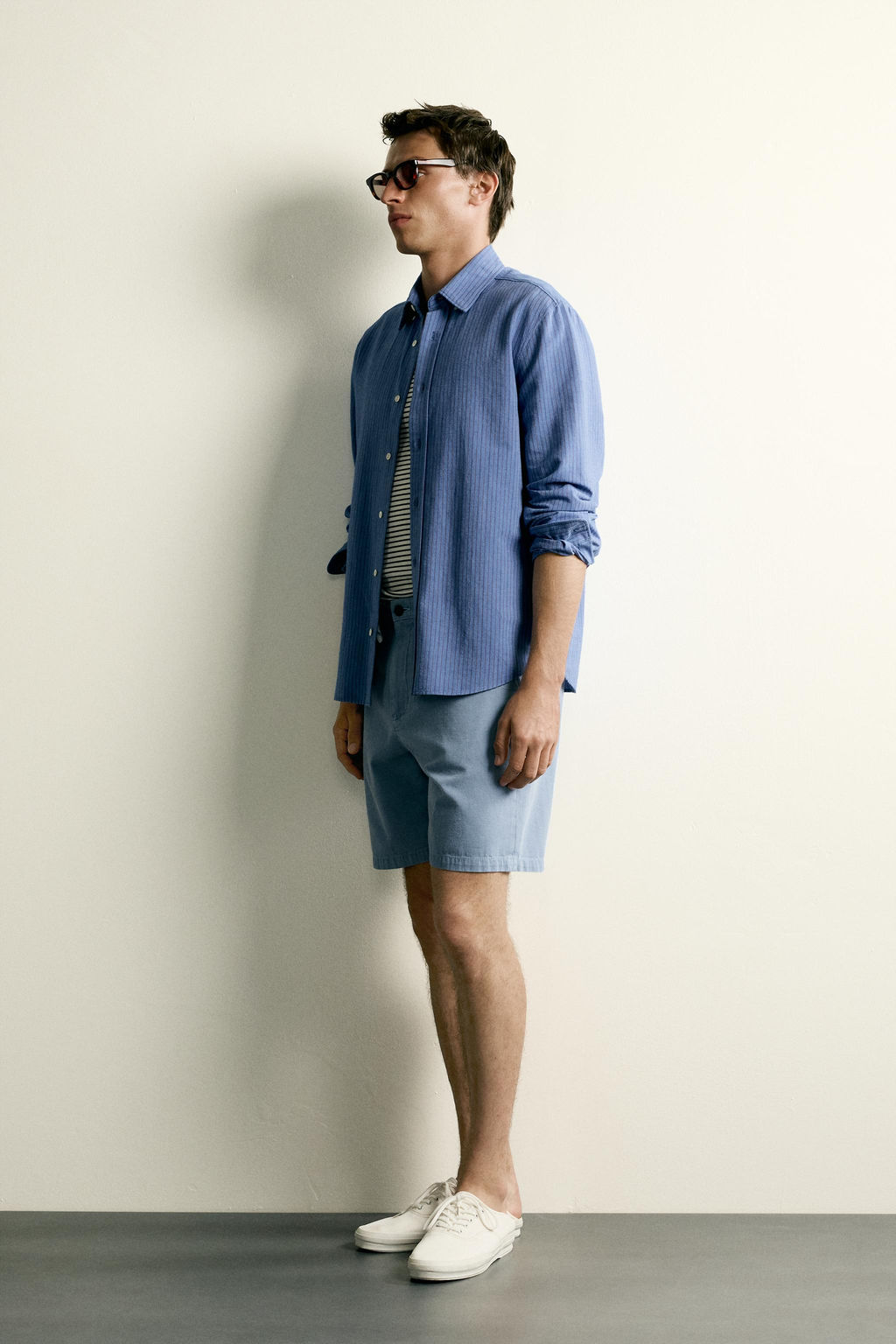 BERMUDA LAVADA REGULAR FIT / Azul claro - Zara фото 4
