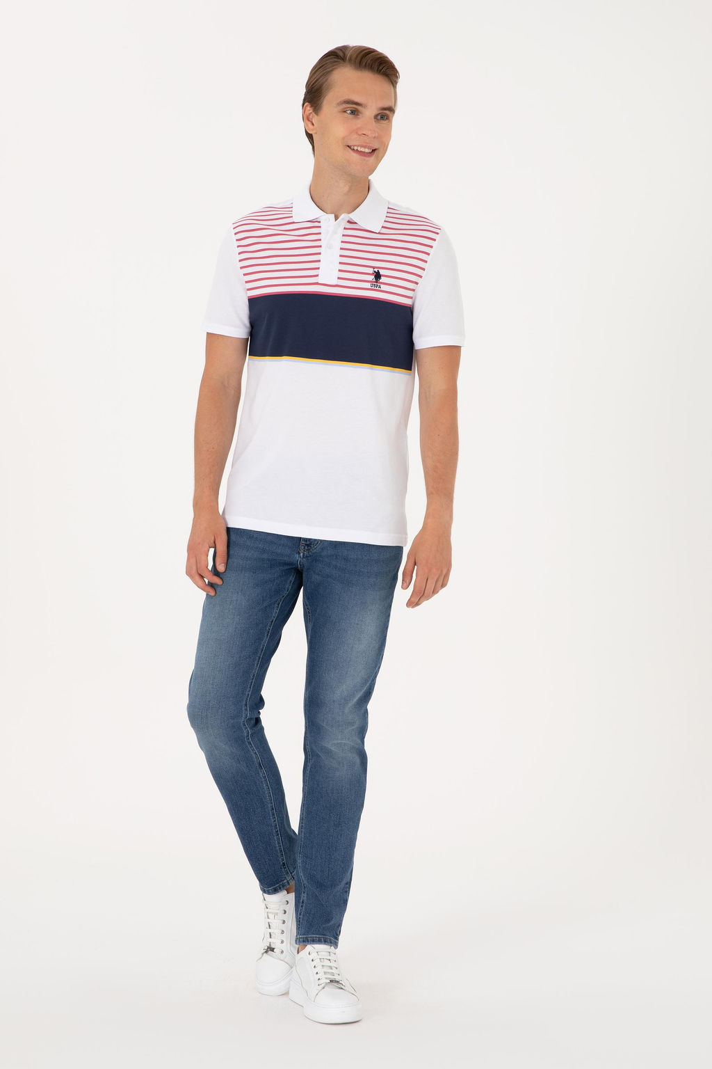 Erkek Regular Fit Lacivert Polo Yaka Ti__rt Sepette S_rpriz _ndirim - U.s. polo assn фото 4