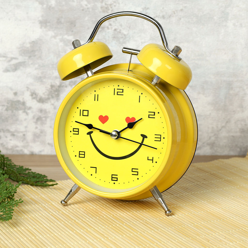 Будильник Смайлик 16 см / 6040-3 /уп 50/