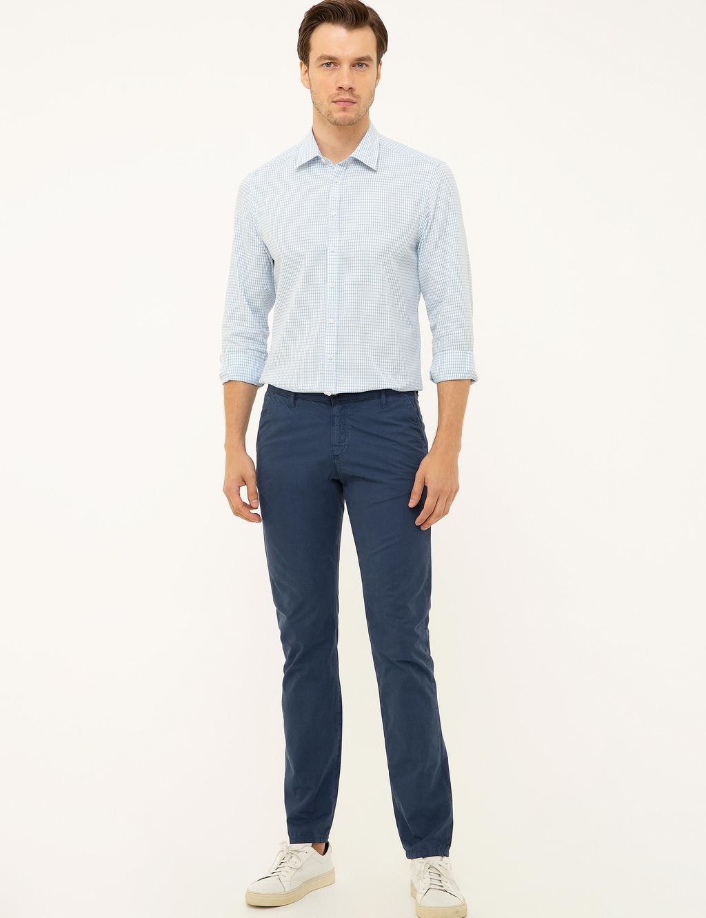 Mavi Slim Fit Uzun Kollu G_mlek