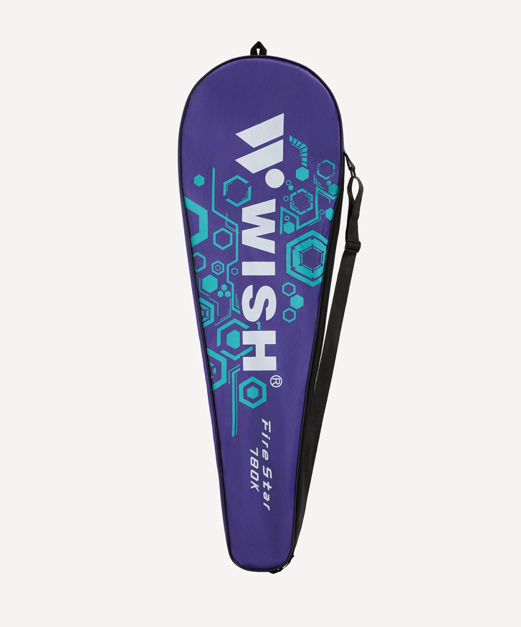 Набор для бадминтона Wish Firestar 780 (2 ракетки + 2 волана), голубой/фиолетовый  фото 9