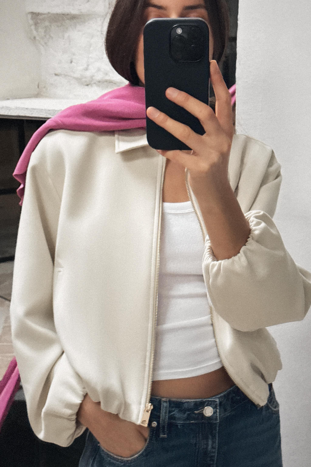 PUFF-SLEEVE JACKET WITH ZIP - Zara фото 16