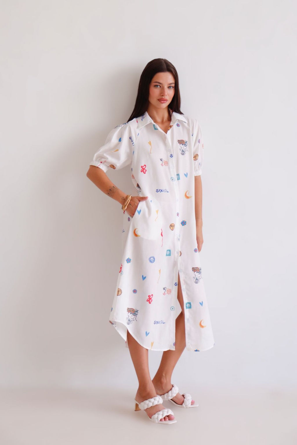 Martichelli Платье летнее с принтом  фото 7