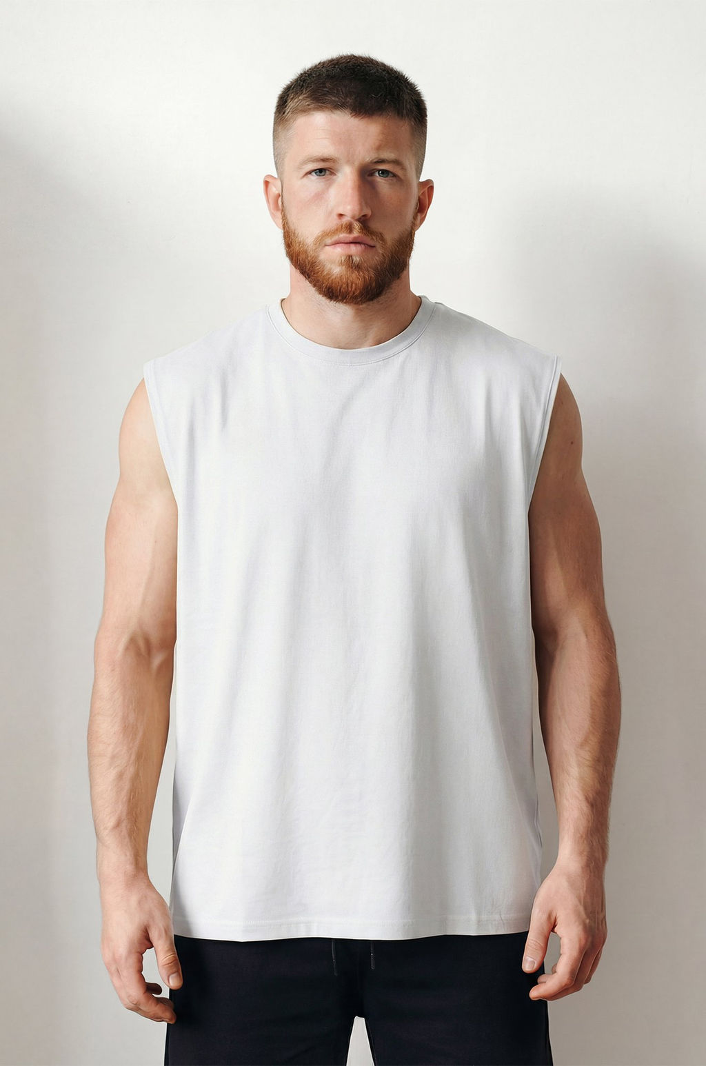 Мужская футболка оверсайз без рукавов Happyfox - Happy fox фото 9