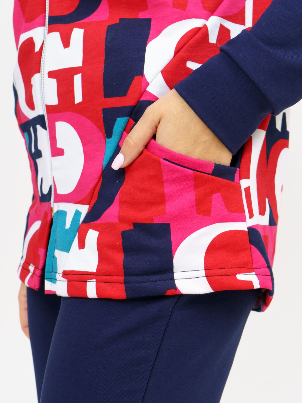 919 Костюм "Буквы/индиго"