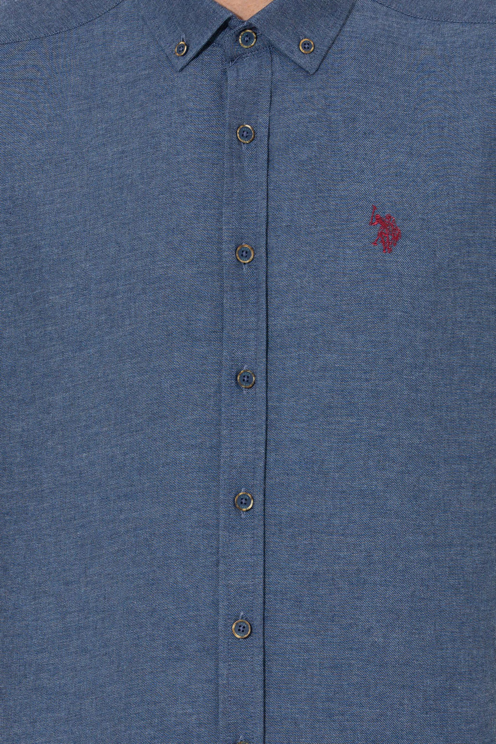 Erkek _ndigo Uzun Kollu Basic G_mlek