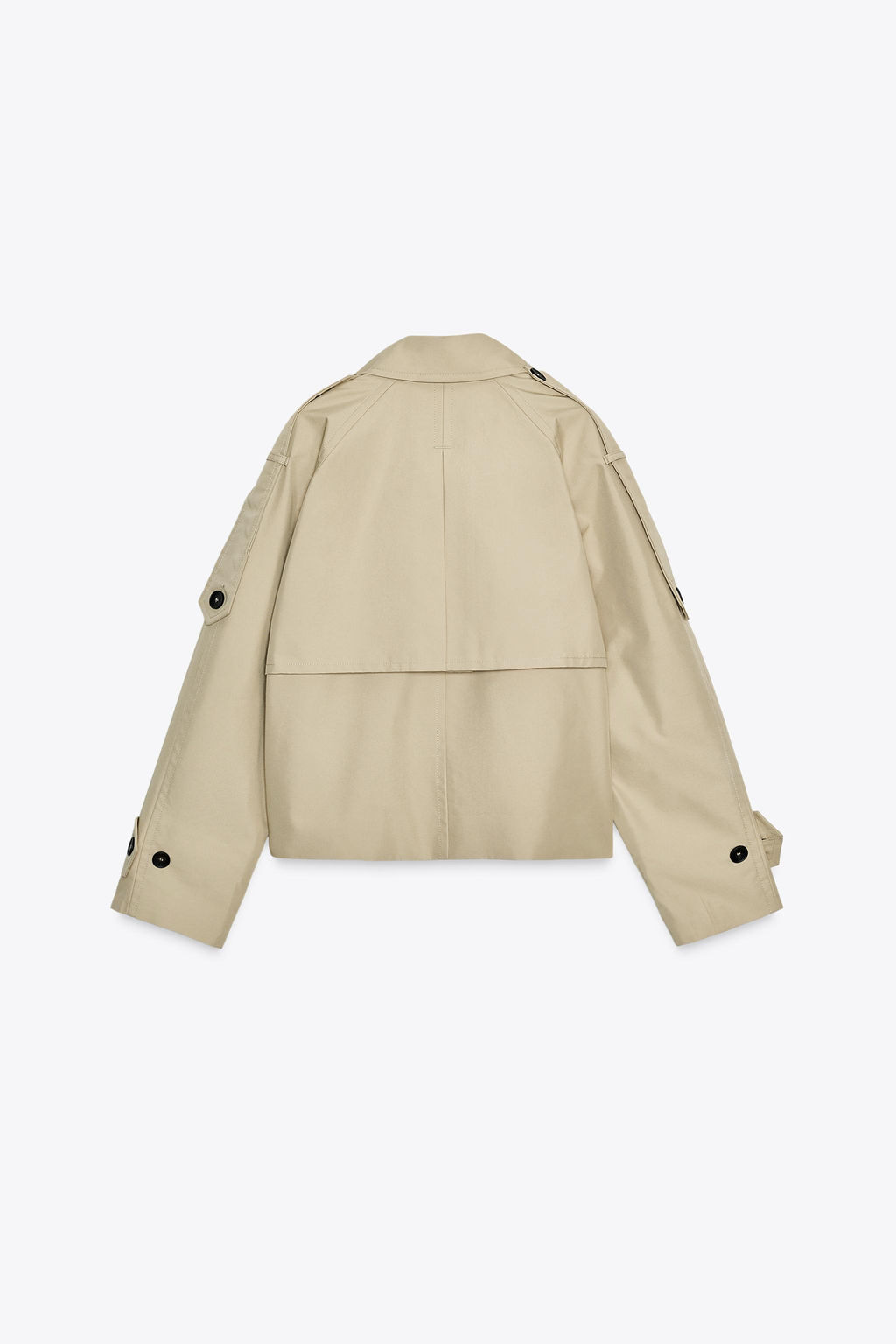 ZW COLLECTION WATER-REPELLENT SHORT TRENCH COAT