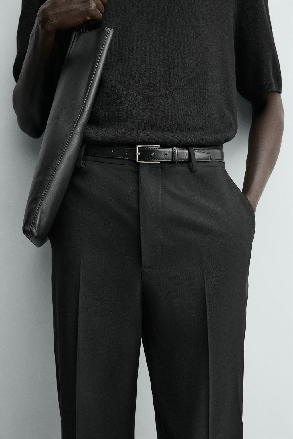 PANTAL?N STRAIGHT FIT CONFORT / Negro - Zara фото 5