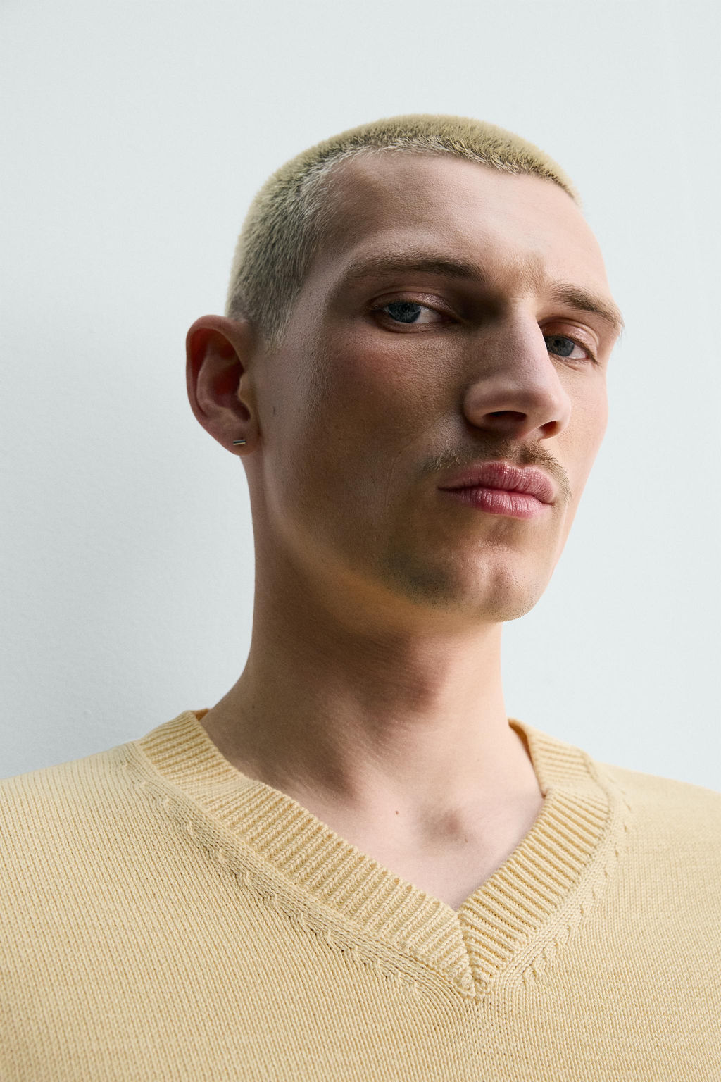 JERSEY REGULAR FIT ALGOD?N / Vainilla - Zara фото 5