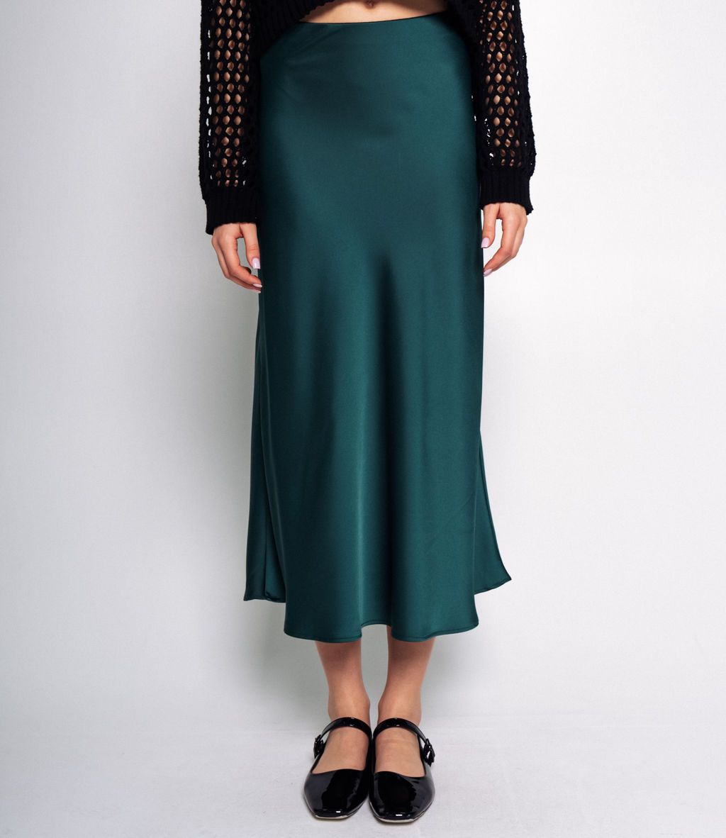 Юбка #КТ2103, изумрудный - Dommod фото 2