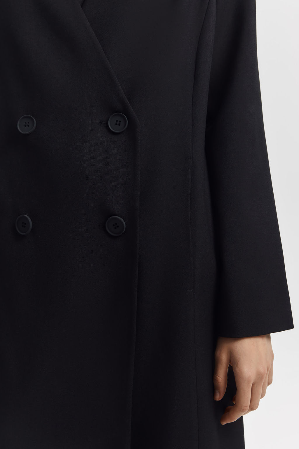 Плащ двубортный без воротника - Mollis фото 8