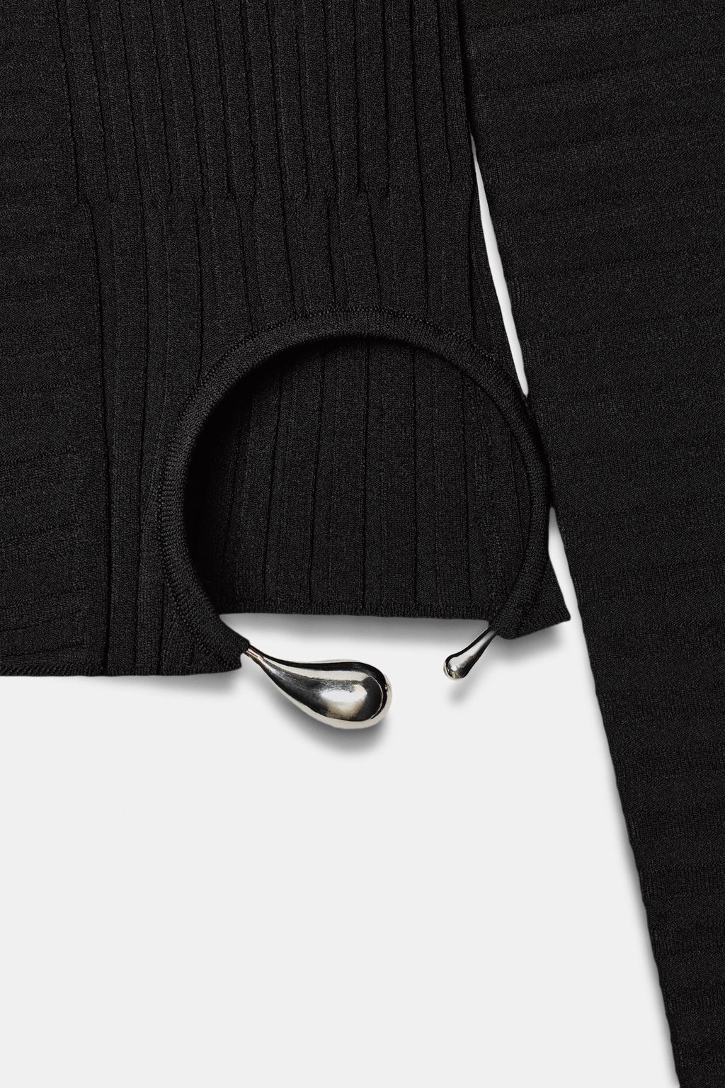 RIBBED KNIT TOP WITH APPLIQU_ - Zara фото 7