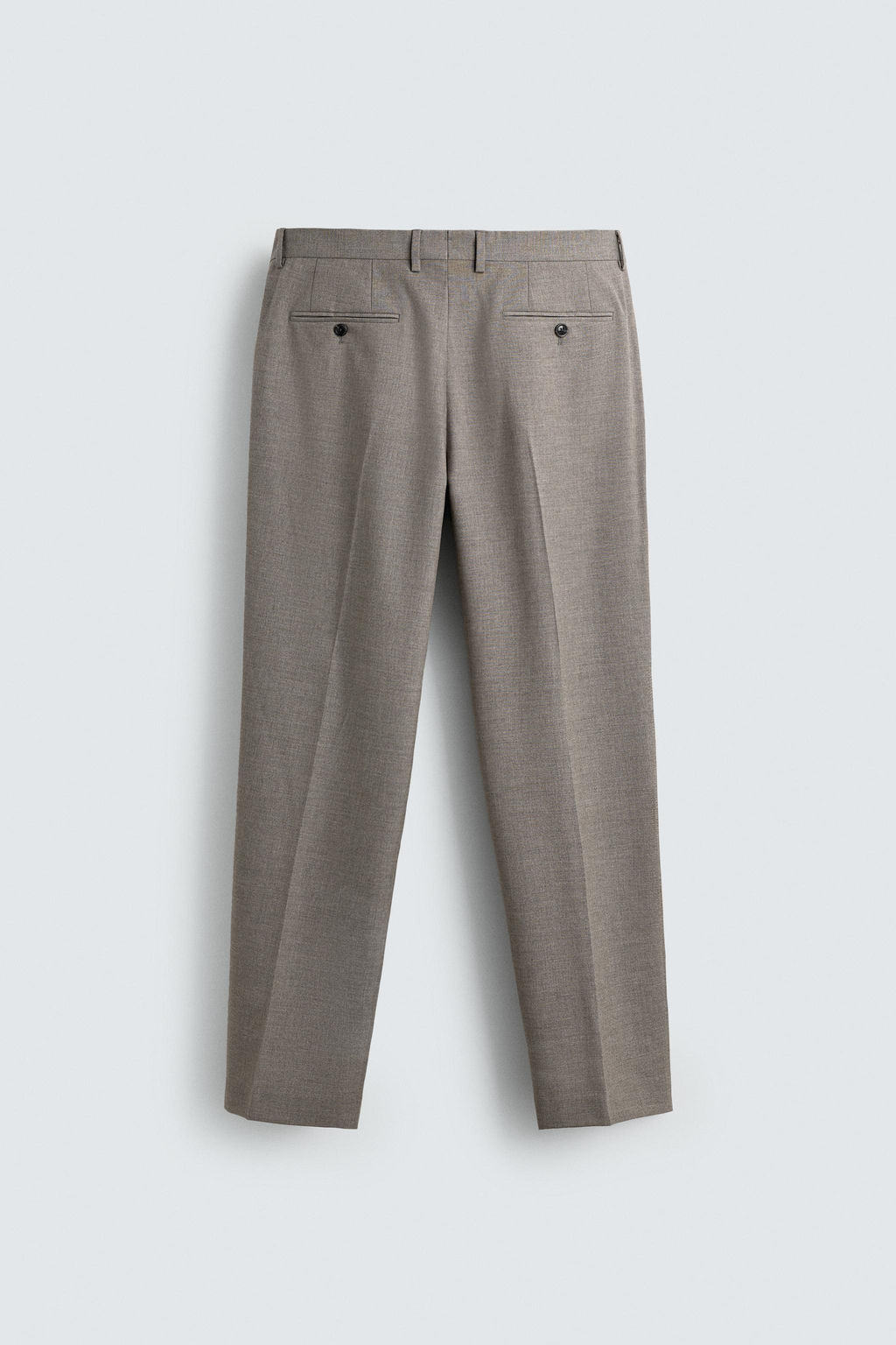 PANTAL?N TRAJE REGULAR FIT ESTRUCTURA / Beige