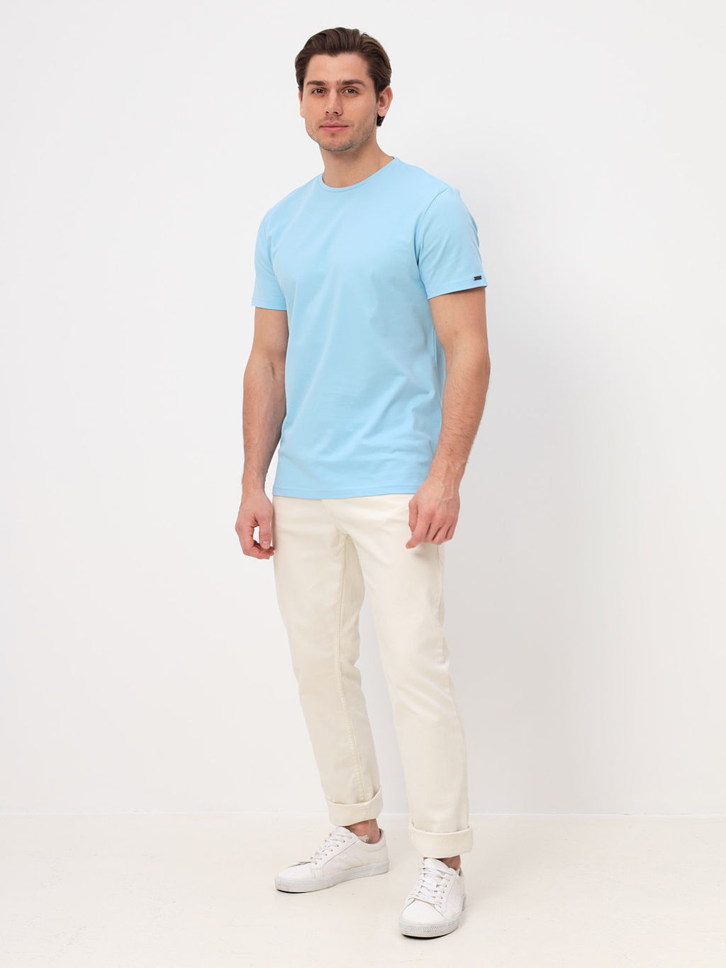 Футболка мужская короткий рукав GREG G145-PO4T-SA201 (голубой)  фото 5