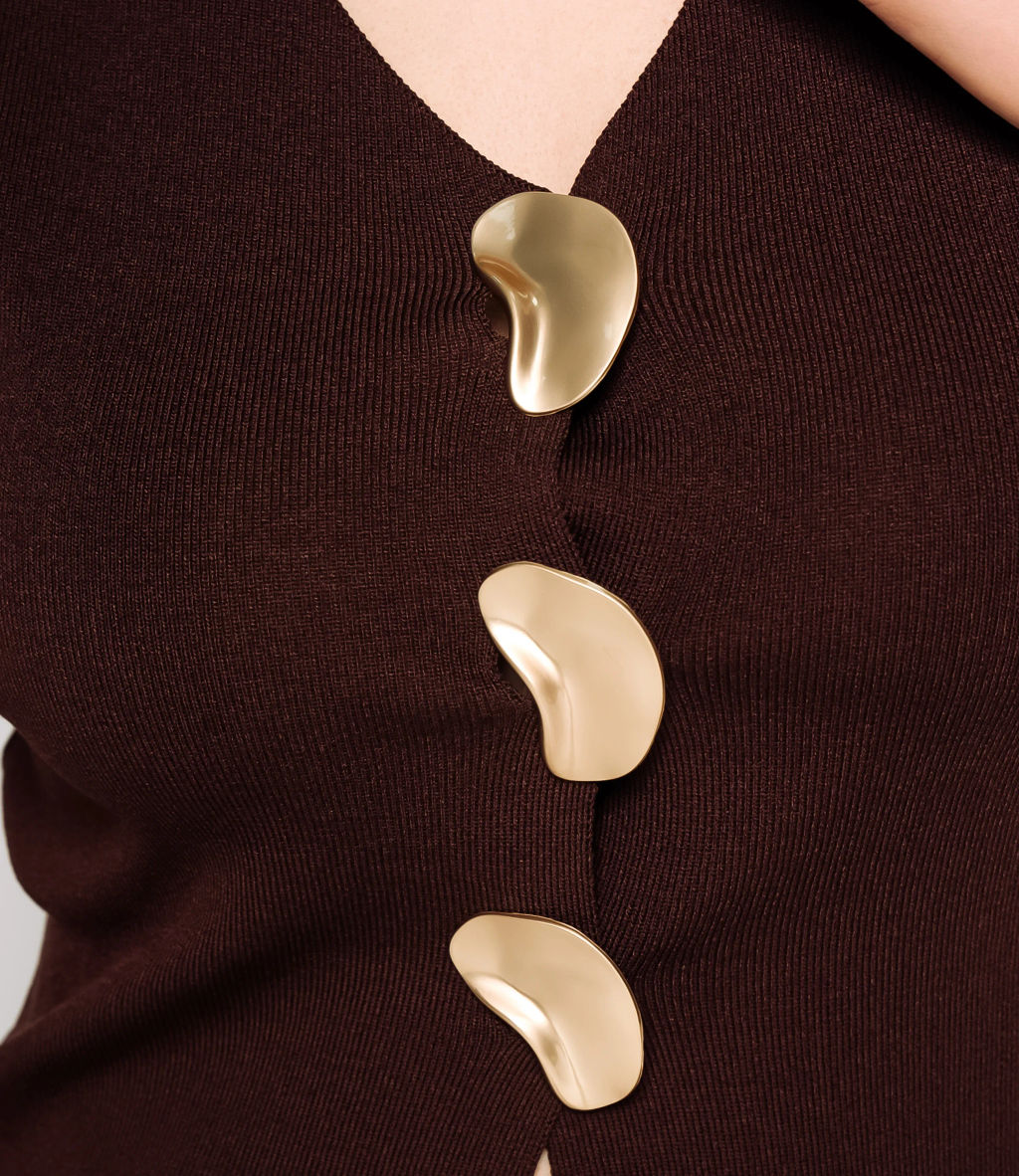 Жилет #КТ31050, шоколадный - Dommod фото 5