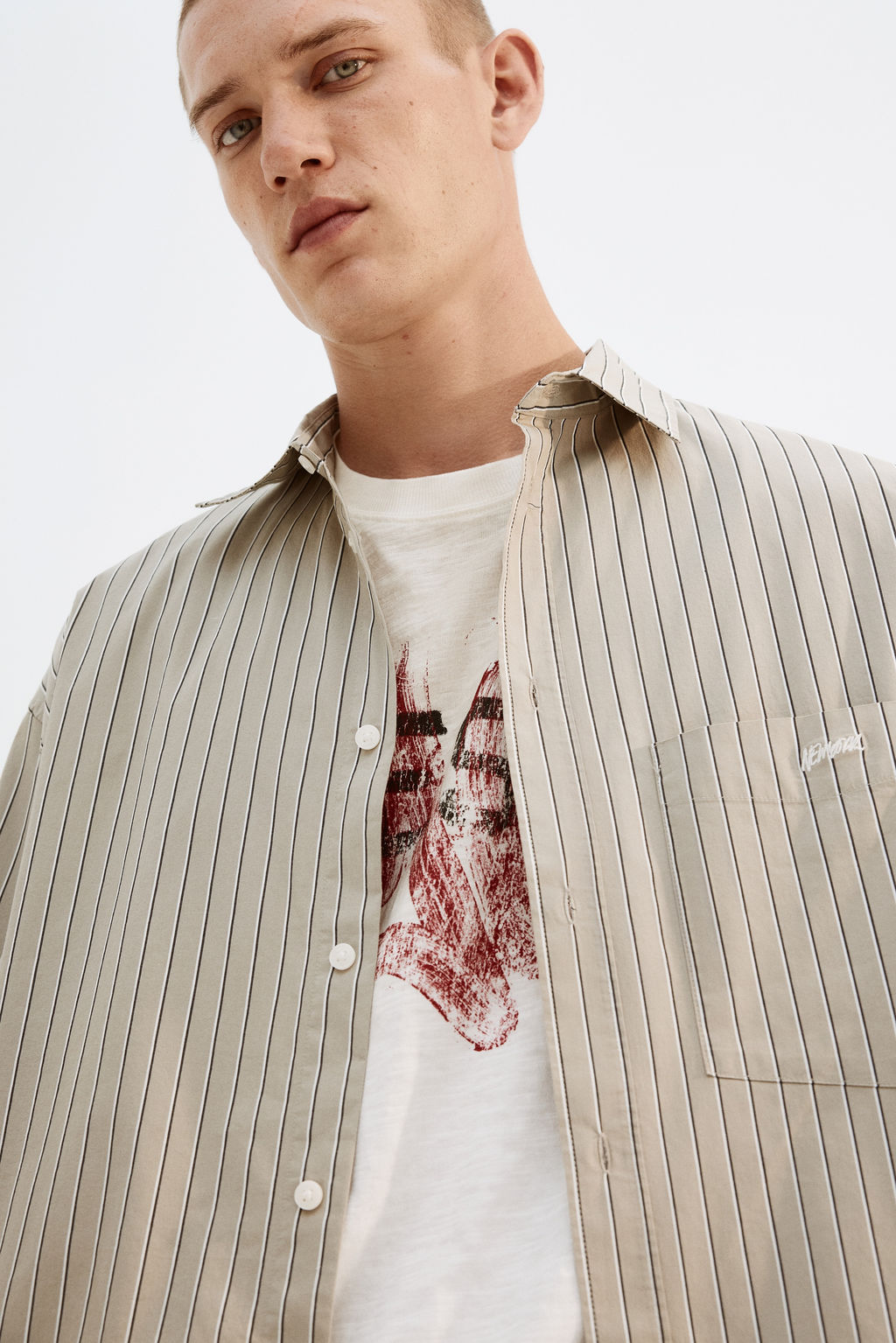 Camisa de popelina Loose Fit - H&m фото 4
