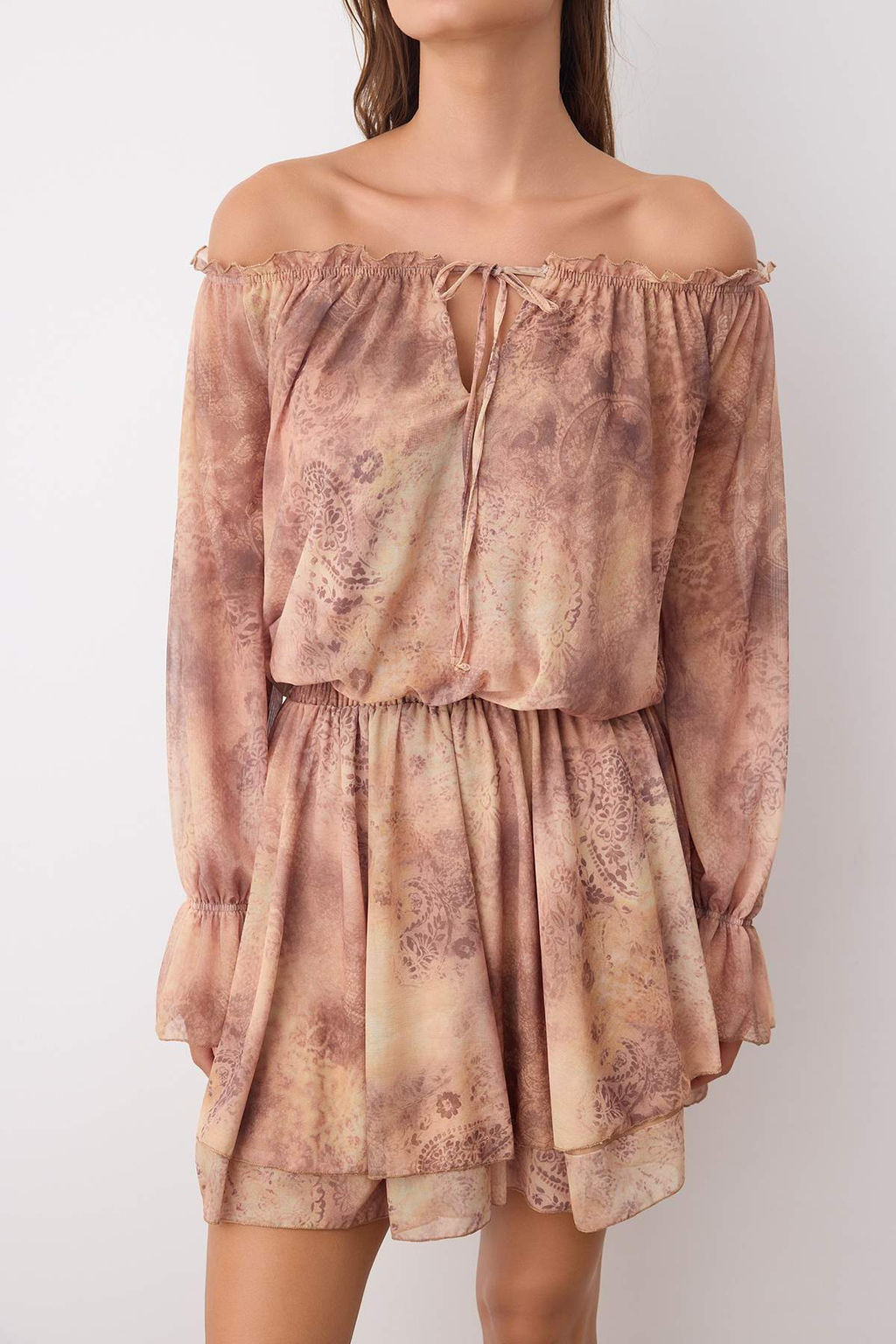 Somon Soyut F?rf?rl? K?sa/Mini Skater Orme Elbise TWOAW26EL00048 - Trendyolmilla фото 3