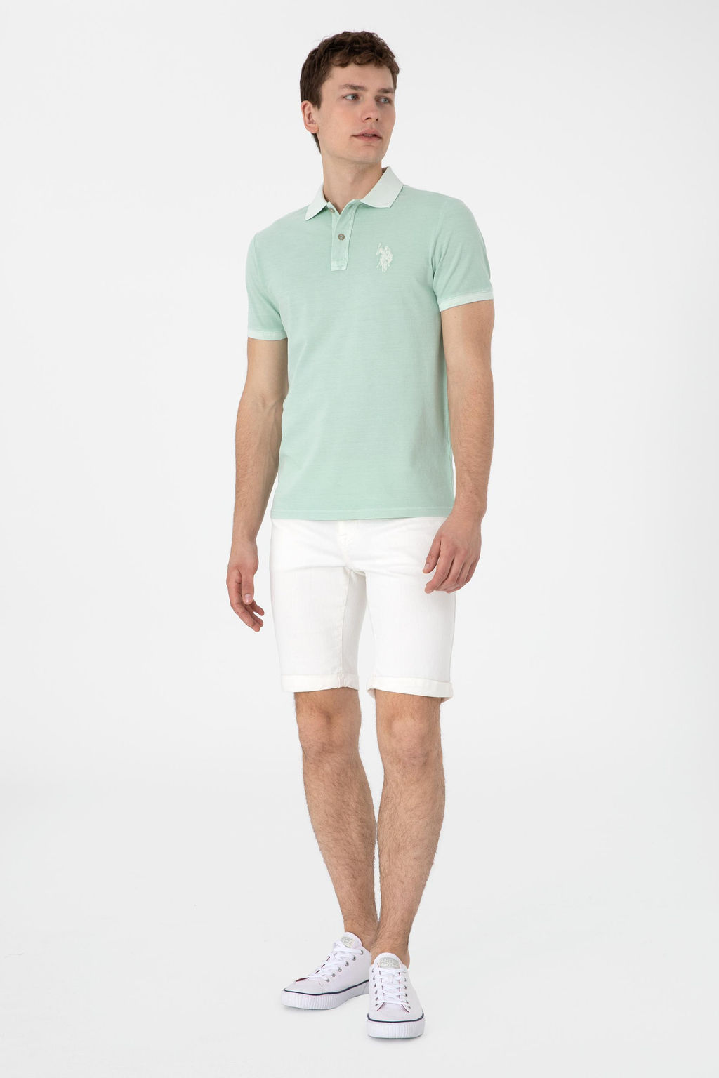 Erkek Su Ye_ili Basic Ti__rt Sepette S_rpriz _ndirim - U.s. polo assn фото 4