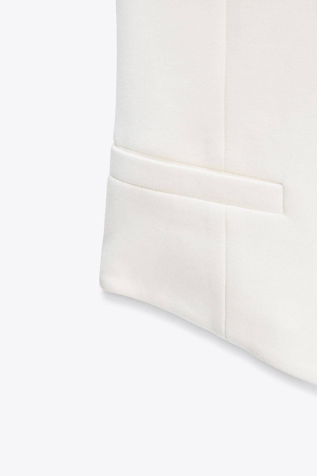 ASYMMETRIC INTERLOCK TOP WAISTCOAT - Zara фото 8