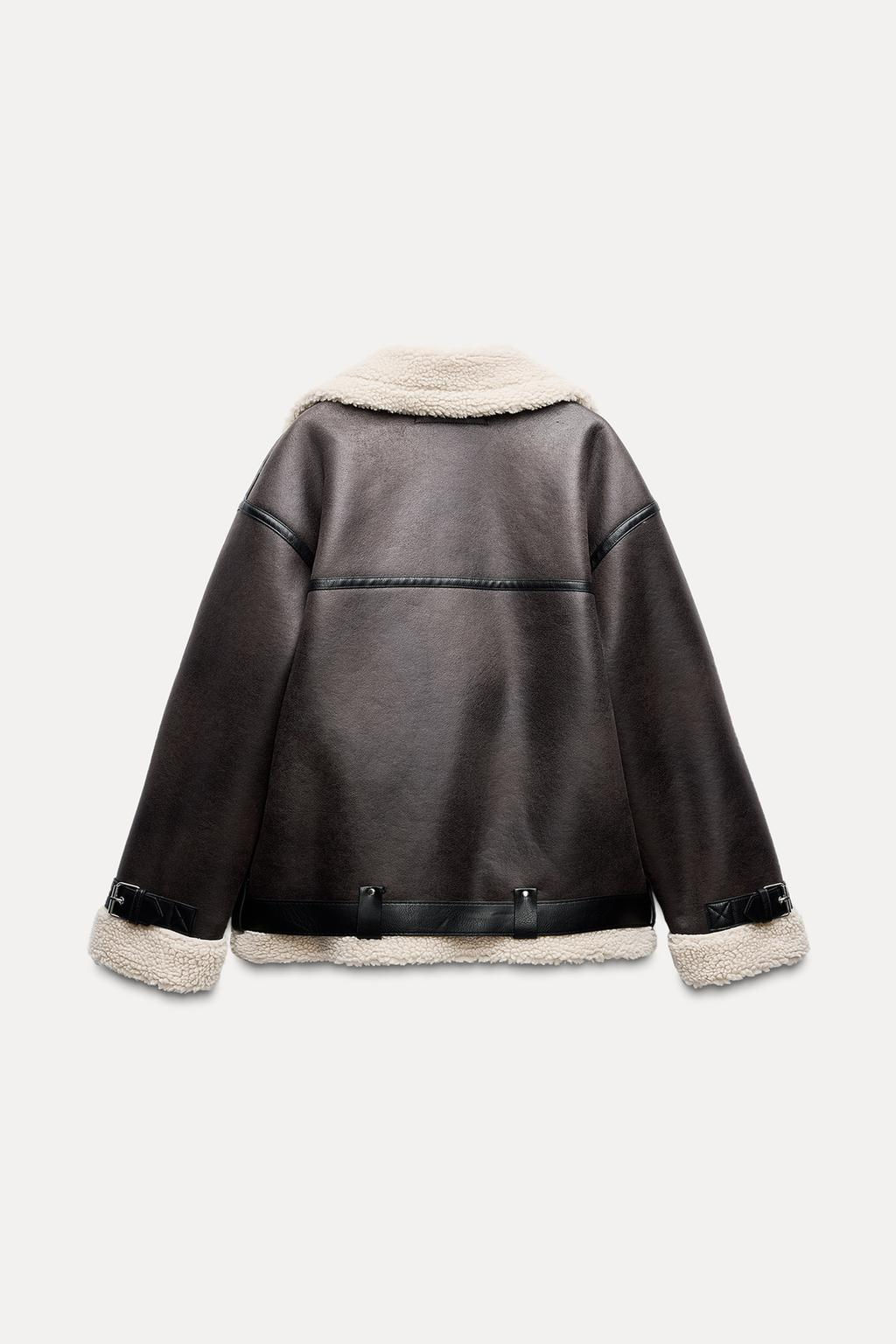 DOUBLE-FACED LONG JACKET - Zara фото 4