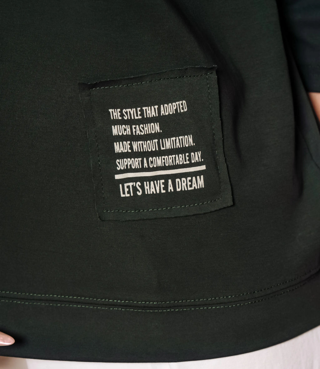 Футболка #КТ0467-55, изумрудный