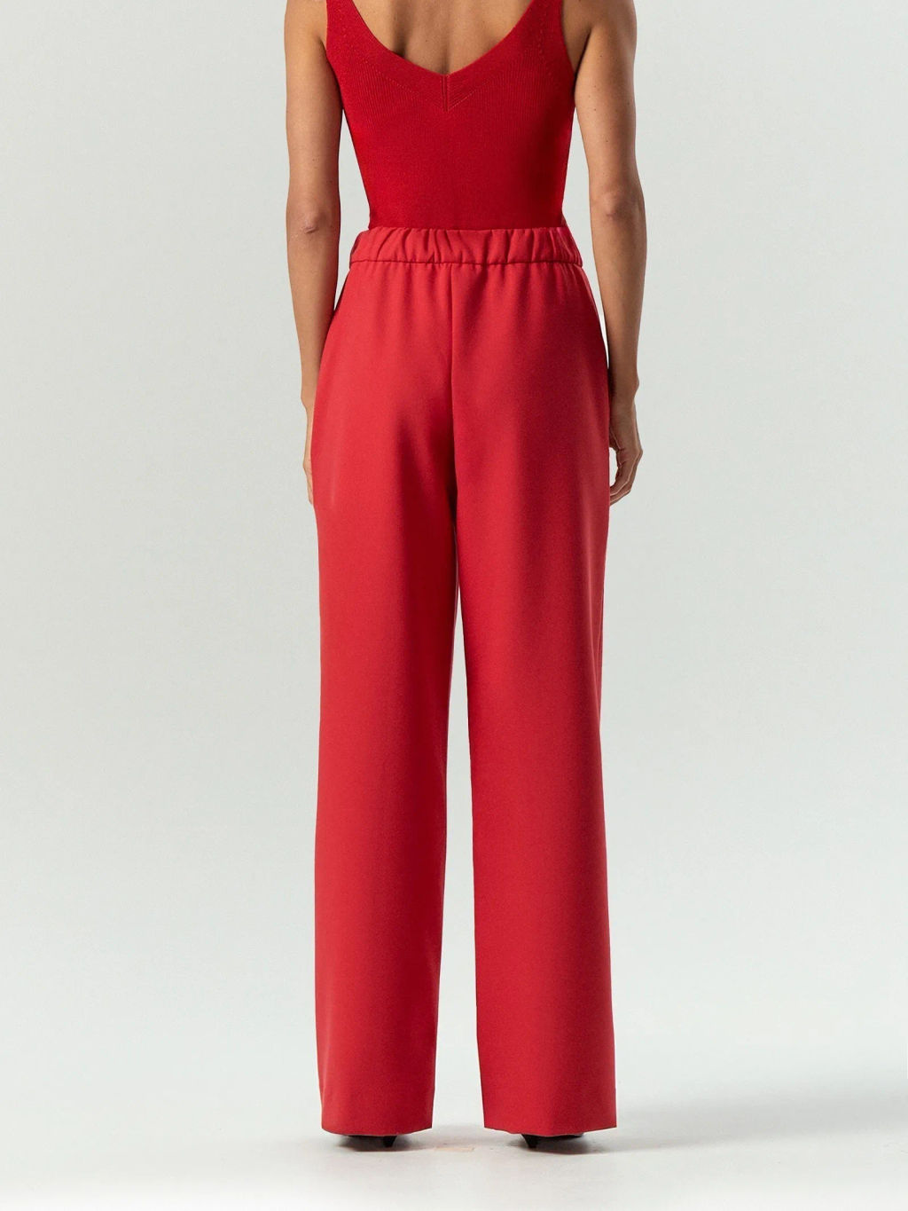 Брюки широкого кроя на резинке, Брюки D408/albussa - Emka фото 5