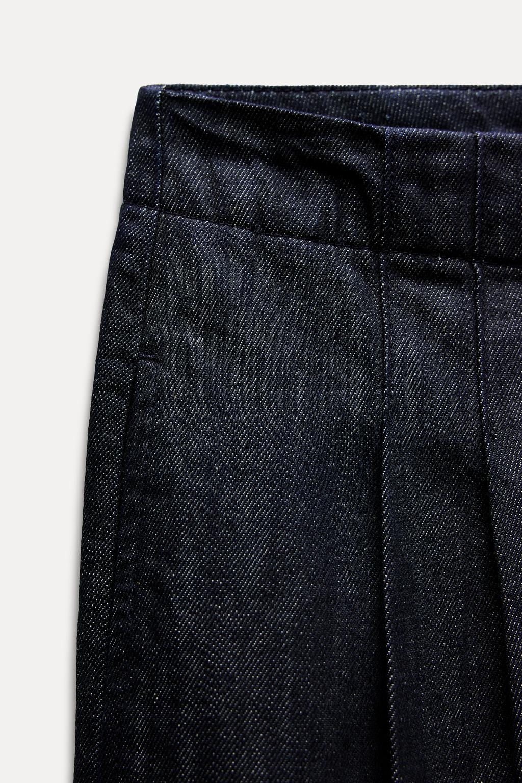 ZW COLLECTION TAPERED MID-RISE JEANS - Zara фото 4