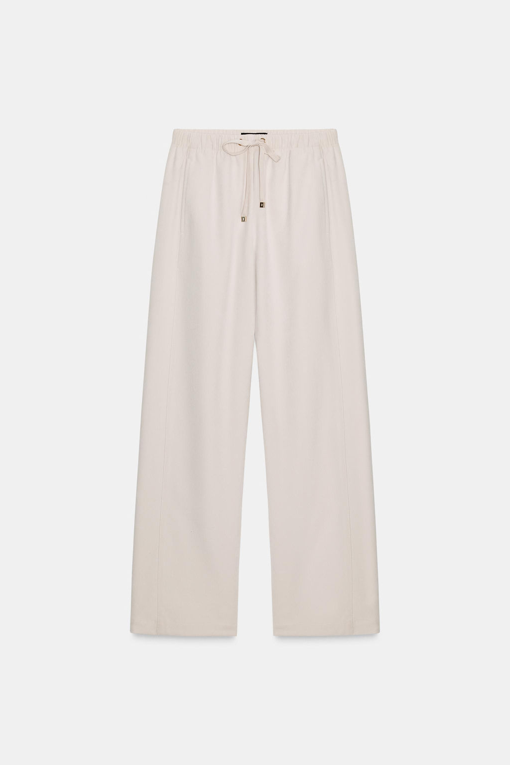 WIDE-LEG TROUSERS WITH ELASTIC WAISTBAND - Zara фото 8